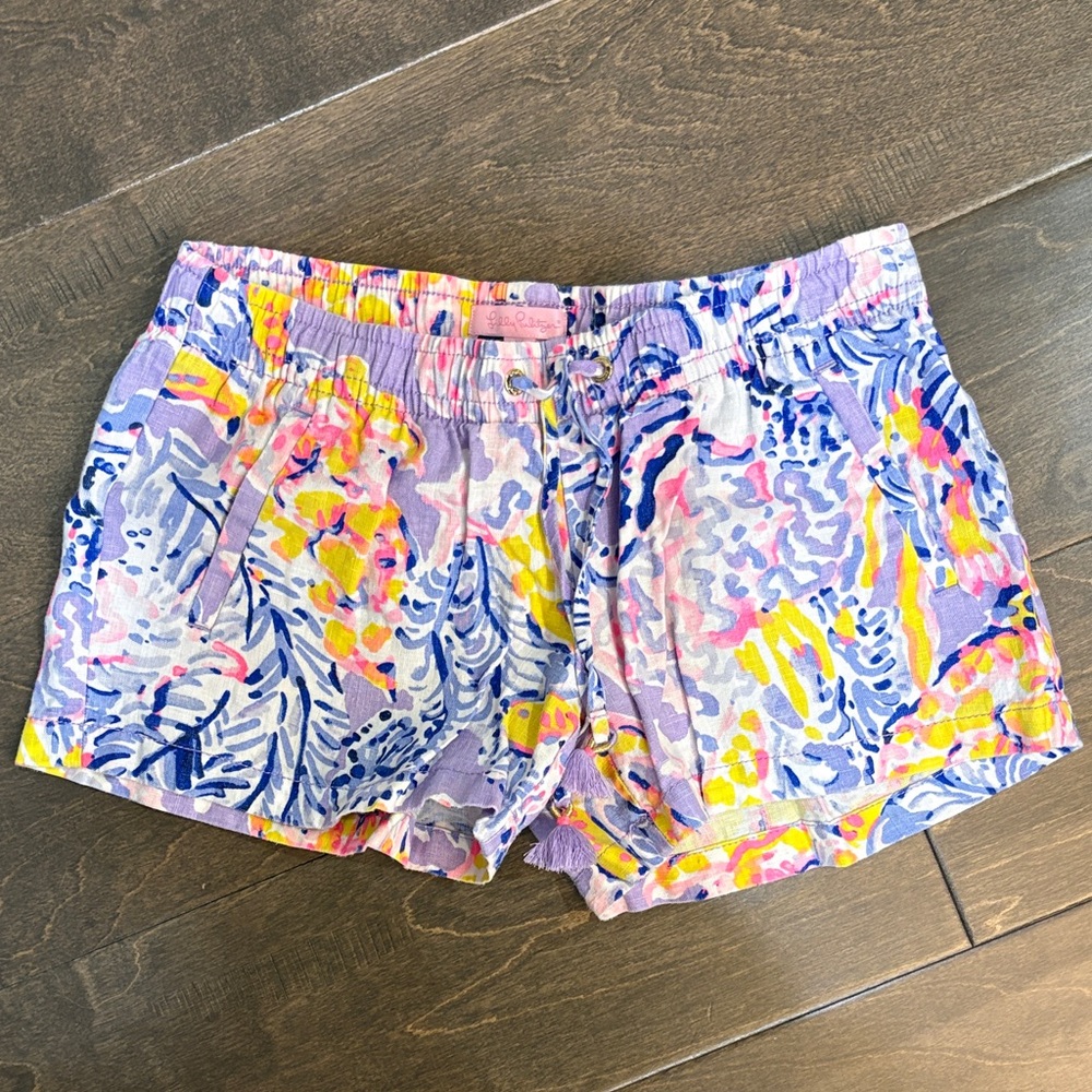 Lilly Pulitzer Multicolor Linen Shorts